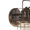 Vaxcel Hyannis 1 Light Bronze Coastal Lantern Cylinder Outdoor Wall Lantern Clear Glass OW37051BBZ - alternate 5